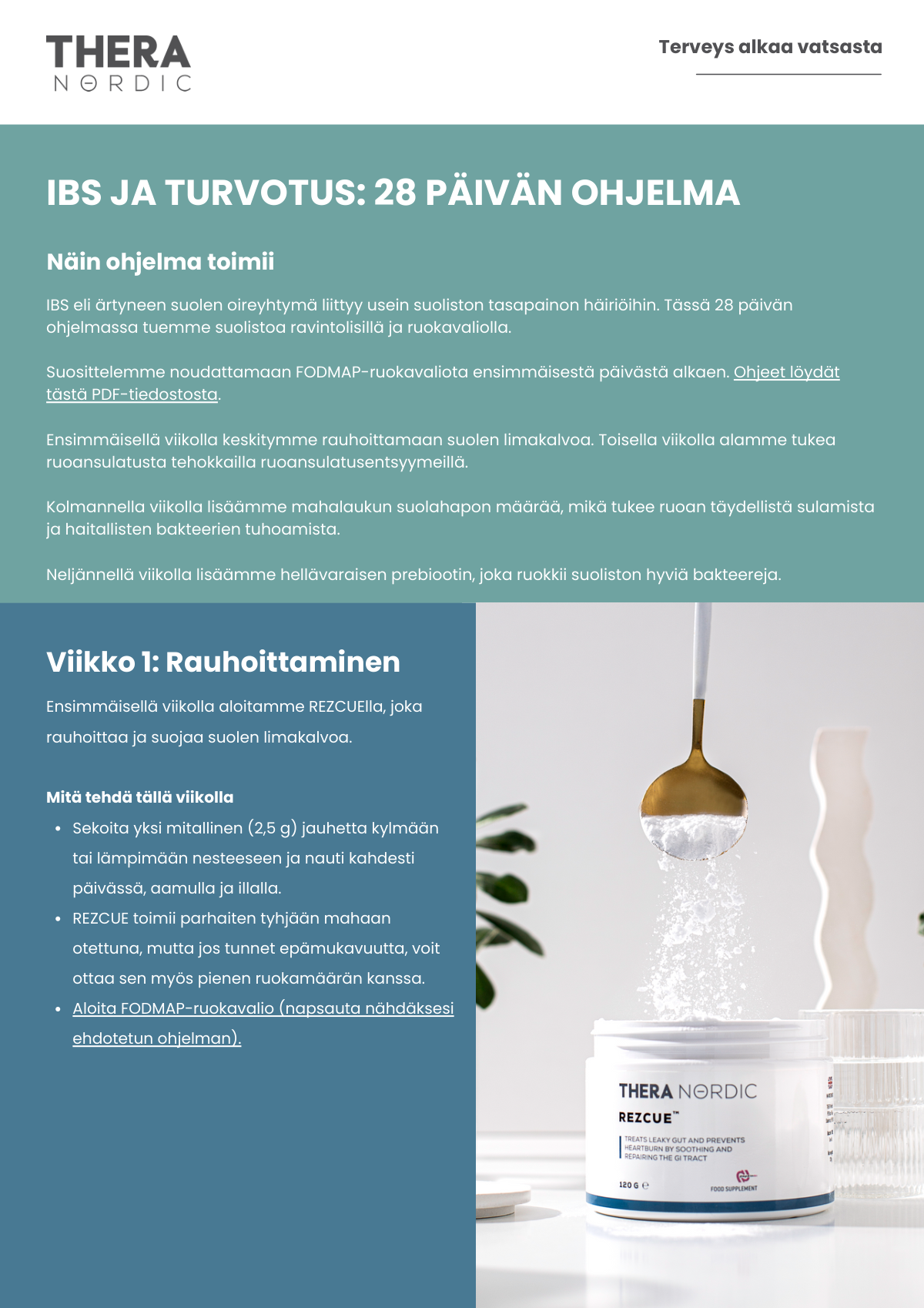 E-kirja: IBS ja turvotus – 28 päivän ohjelman ohjeet
