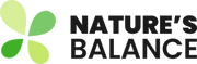 Logo of Business Balance with four green leaves forming a circle.