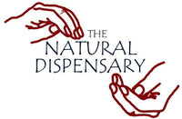 Logo with 'The Natural Dispensary' and two outlined hands forming a supportive gesture.