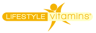 Logo of Lifestyle Vitamins with a stylized figure.